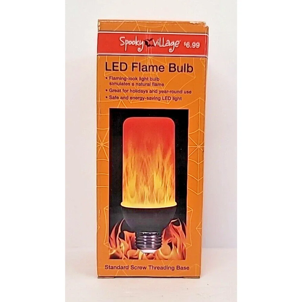 Spooky Village LED Flame/ Flickering Effect Light Bulb Discontinued‎ Halloween